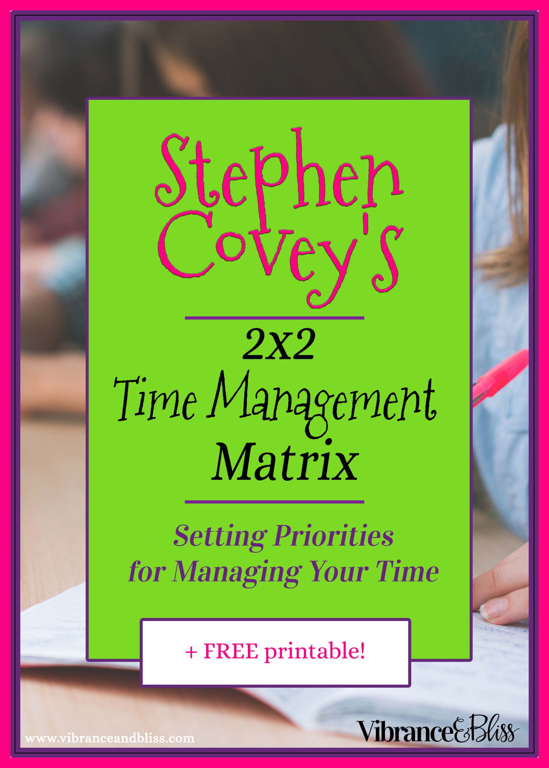 Overwhelmed? Not sure what needs to get done first? Use a TM Matrix will help you evaluate your tasks based on priorities so you can choose the best thing.