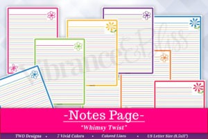 Notes Printable comes in 2 Versatile designs to help you record any number of details in your life! From: lists, ideas, and tasks, to journaling, memories or notes to a friend, your options are limitless with this printable! Use it again and again! In 3 separate formats, there’s bound to be one you love!