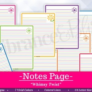 Notes Printable comes in 2 Versatile designs to help you record any number of details in your life! From: lists, ideas, and tasks, to journaling, memories or notes to a friend, your options are limitless with this printable! Use it again and again! In 3 separate formats, there’s bound to be one you love!