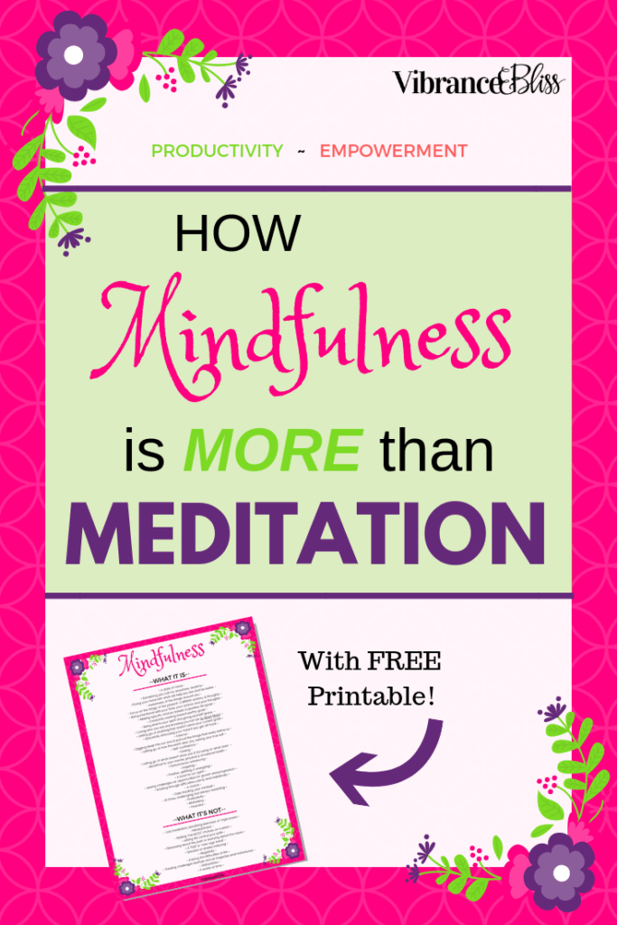 Mindfulness is seeing yourself in the moment for who you are and tracking areas you’d like to improve. It’s focusing on the present and letting go of the things that don’t serve you. Mindfulness allows us to get more done, accomplish more goals, and live a more healthy life.