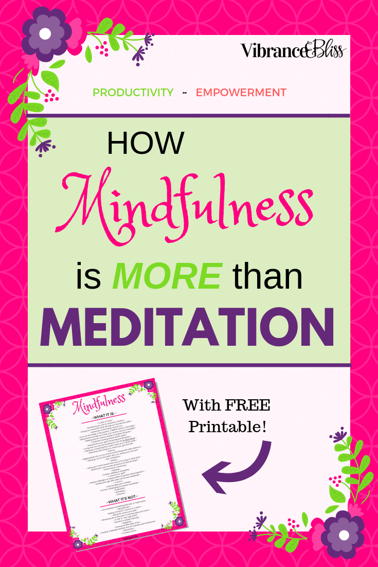 Mindfulness is seeing yourself in the moment for who you are and tracking areas you’d like to improve. It’s focusing on the present and letting go of the things that don’t serve you. Mindfulness allows us to get more done, accomplish more goals, and live a more healthy life.